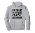 Twin Daddy Funny Twin Dad Hoodie - Minimalist Print Men Women - T-Shirt, Sweatshirt, Hoodie