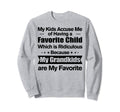 My Grandkids Are My Favorite Grandma Sweatshirt - Graphic Print for Adults - T-Shirt, Sweatshirt, Hoodie