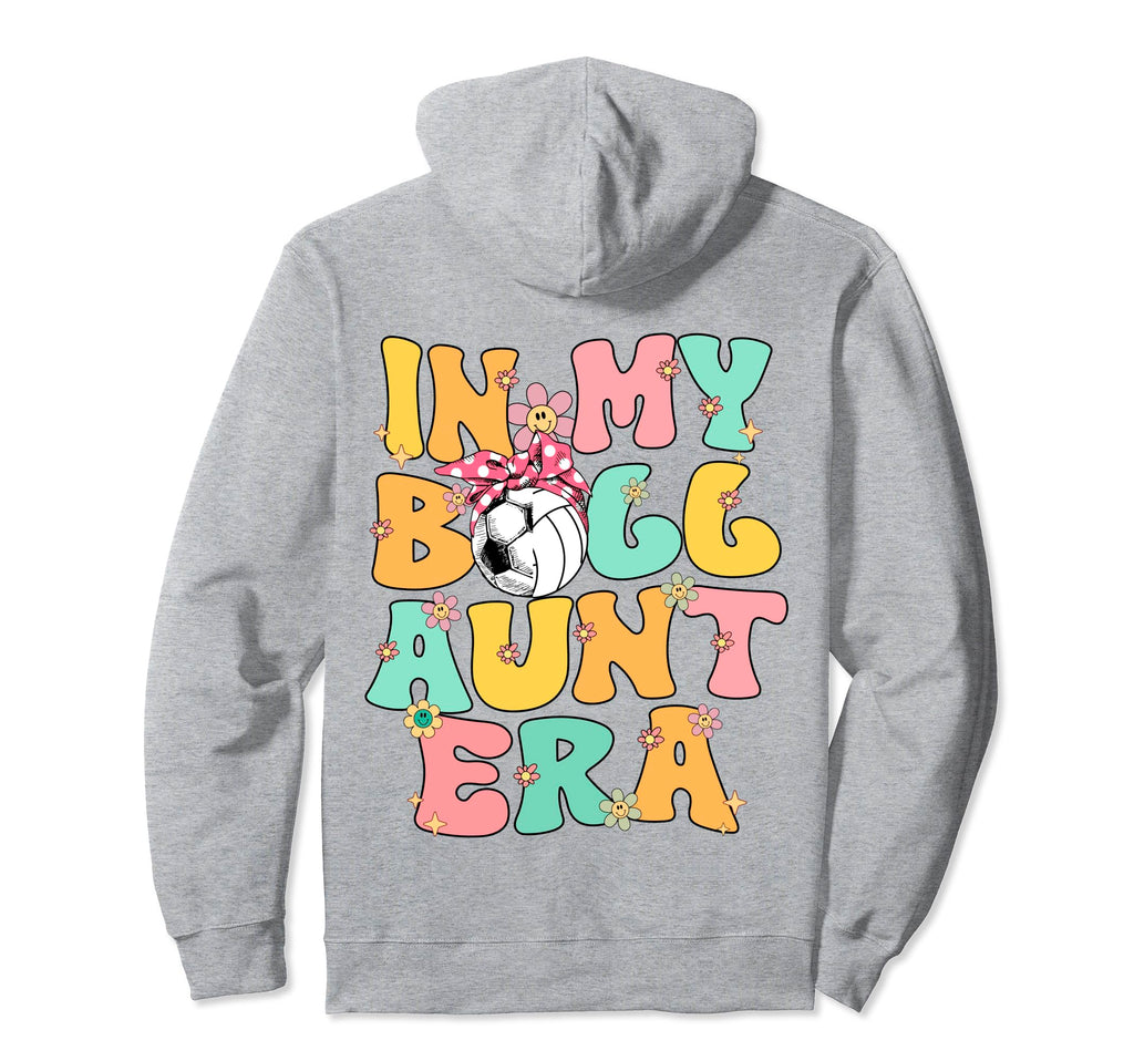 My Ball Aunt Era Groovy Soccer Hoodie - Unique Graphic Men Women - T-Shirt, Sweatshirt, Hoodie