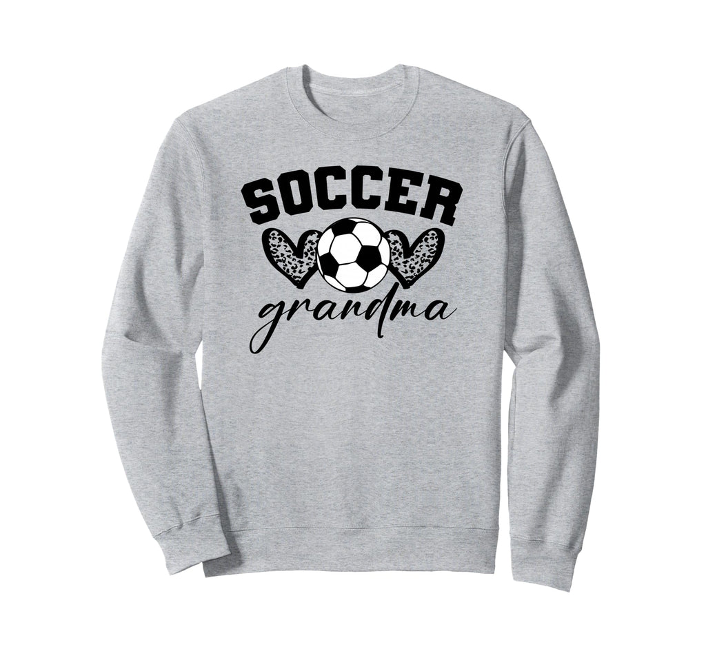 Soccer Grandma Leopard Hearts Sweatshirt - Unique Graphic for Adults - T-Shirt, Sweatshirt, Hoodie