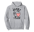 My Heart Is Field Soccer Ball Soccer Hoodie - Graphic Print Men Women - T-Shirt, Sweatshirt, Hoodie