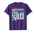 Soccer Birthday Party 10 Year Old 10Th T-Shirt - Novelty Apparel Unisex - T-Shirt, Sweatshirt, Hoodie