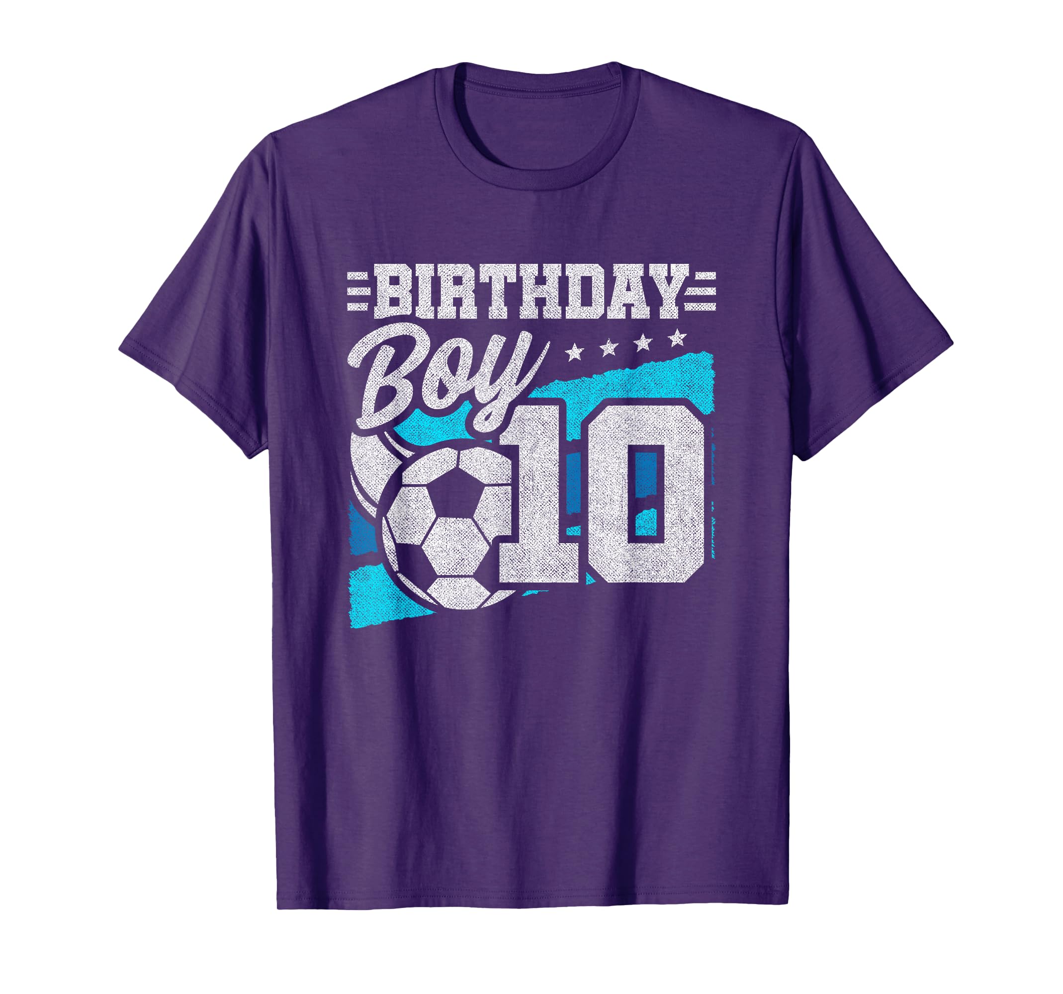 Soccer Birthday Party 10 Year Old 10Th T-Shirt - Novelty Apparel Unisex - T-Shirt, Sweatshirt, Hoodie