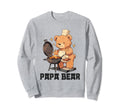 Papa Bear Meat Smoker Grilling Dad Sweatshirt - Novelty Apparel Men Women - T-Shirt, Sweatshirt, Hoodie