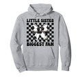 Little Sister Biggest Fan Soccer Sister Hoodie - Minimalist Print Unisex - T-Shirt, Sweatshirt, Hoodie
