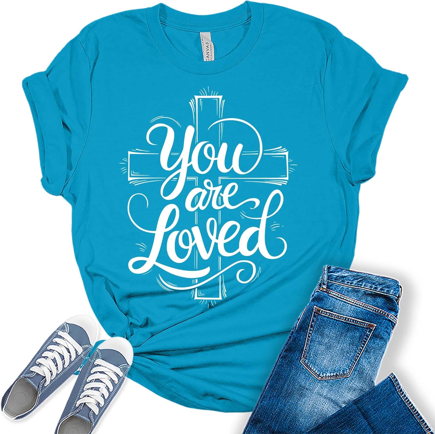 Womens Christian Cute Faith Graphic Casual Religious - Adult & Kids T-Shirts, Sweatshirts & Hoodies apparel design preview 1