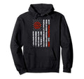 Best Firefighter Dad Ever American Flag Hoodie - Streetwear Style Unisex - T-Shirt, Sweatshirt, Hoodie