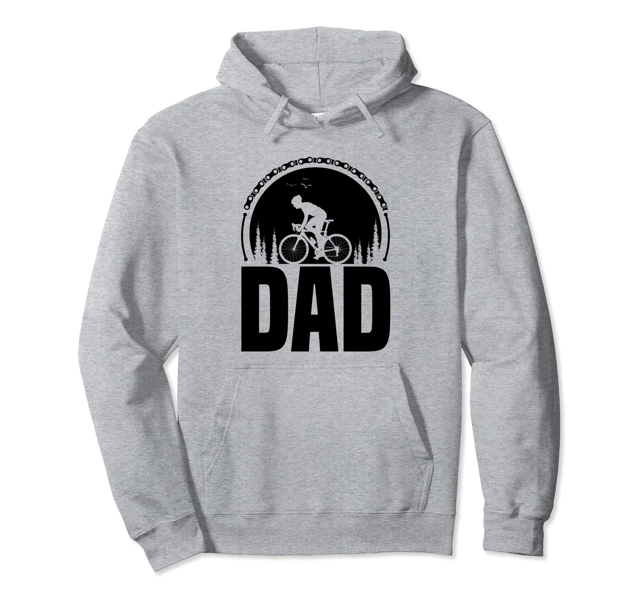 Dad Papa Bicycle Cycling Cyclist Daddy Hoodie - Novelty Apparel Unisex - T-Shirt, Sweatshirt, Hoodie