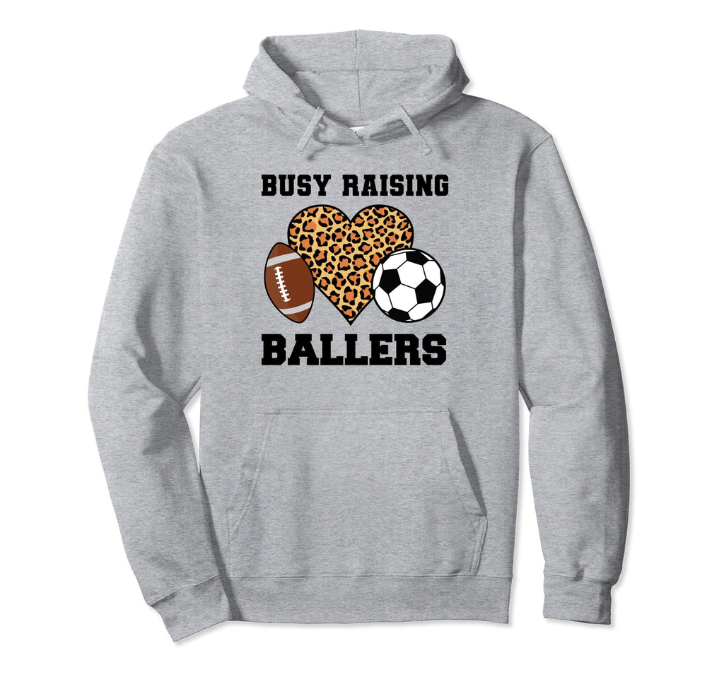 Busy Raising Ballers Mom Baller Hoodie - Unique Graphic Men Women - T-Shirt, Sweatshirt, Hoodie