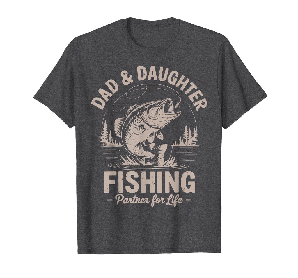 Dad Daughter Matching Fishing Funny Step T-Shirt - Graphic Print Men Women - T-Shirt, Sweatshirt, Hoodie