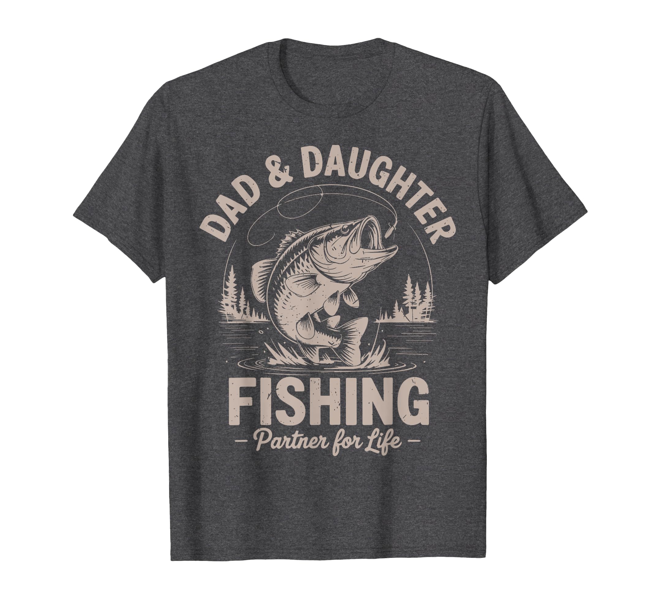 Dad Daughter Matching Fishing Funny Step T-Shirt - Graphic Print Men Women - T-Shirt, Sweatshirt, Hoodie