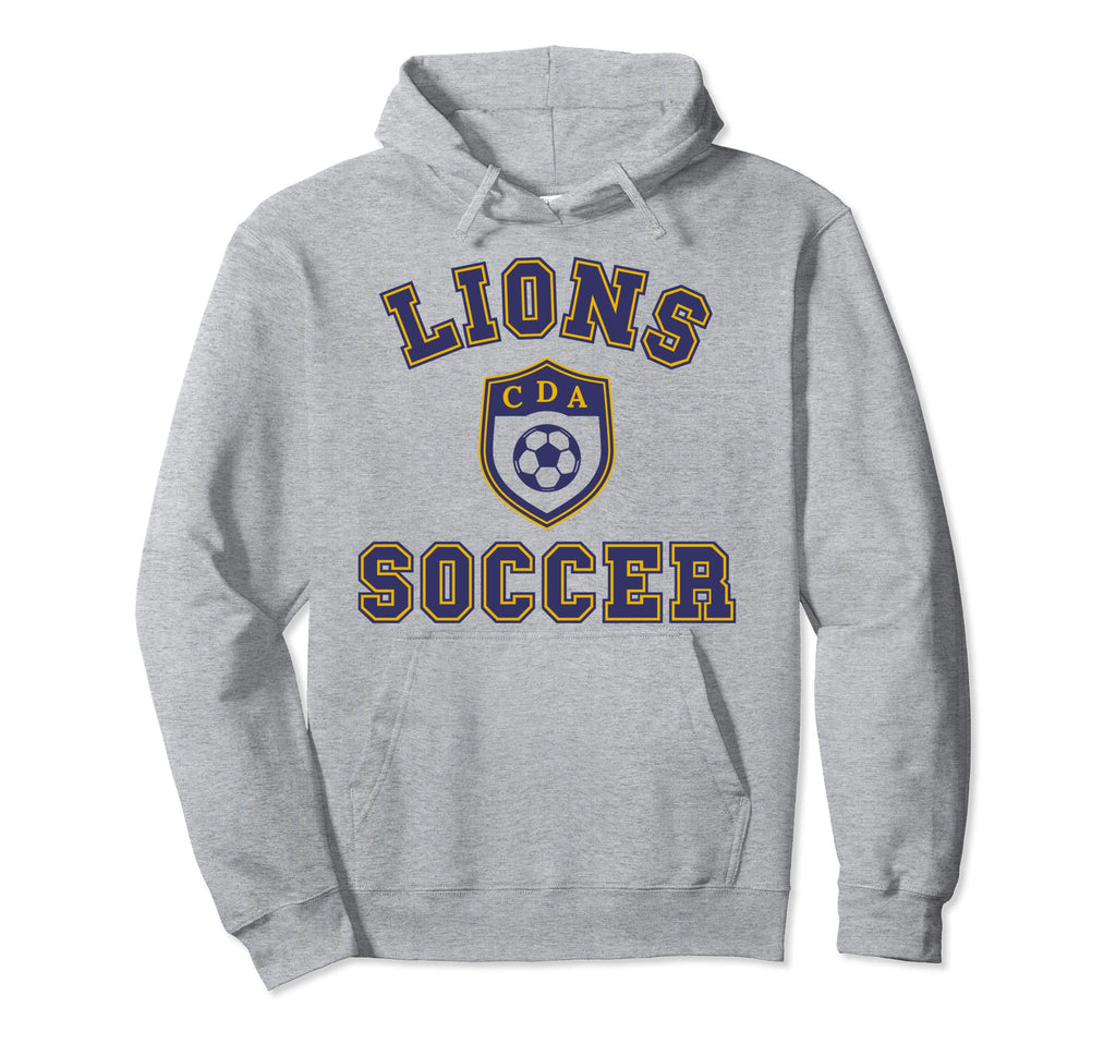 Lion Soccer Hoodie - Casual Everyday Wear Men Women - T-Shirt, Sweatshirt, Hoodie