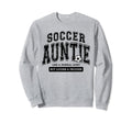 Soccer Auntie Matching Aunt Loud Sweatshirt - Minimalist Print Unisex - T-Shirt, Sweatshirt, Hoodie