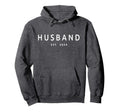 Husband Est 2024 Married Couple Hoodie - Casual Everyday Wear for Adults - T-Shirt, Sweatshirt, Hoodie
