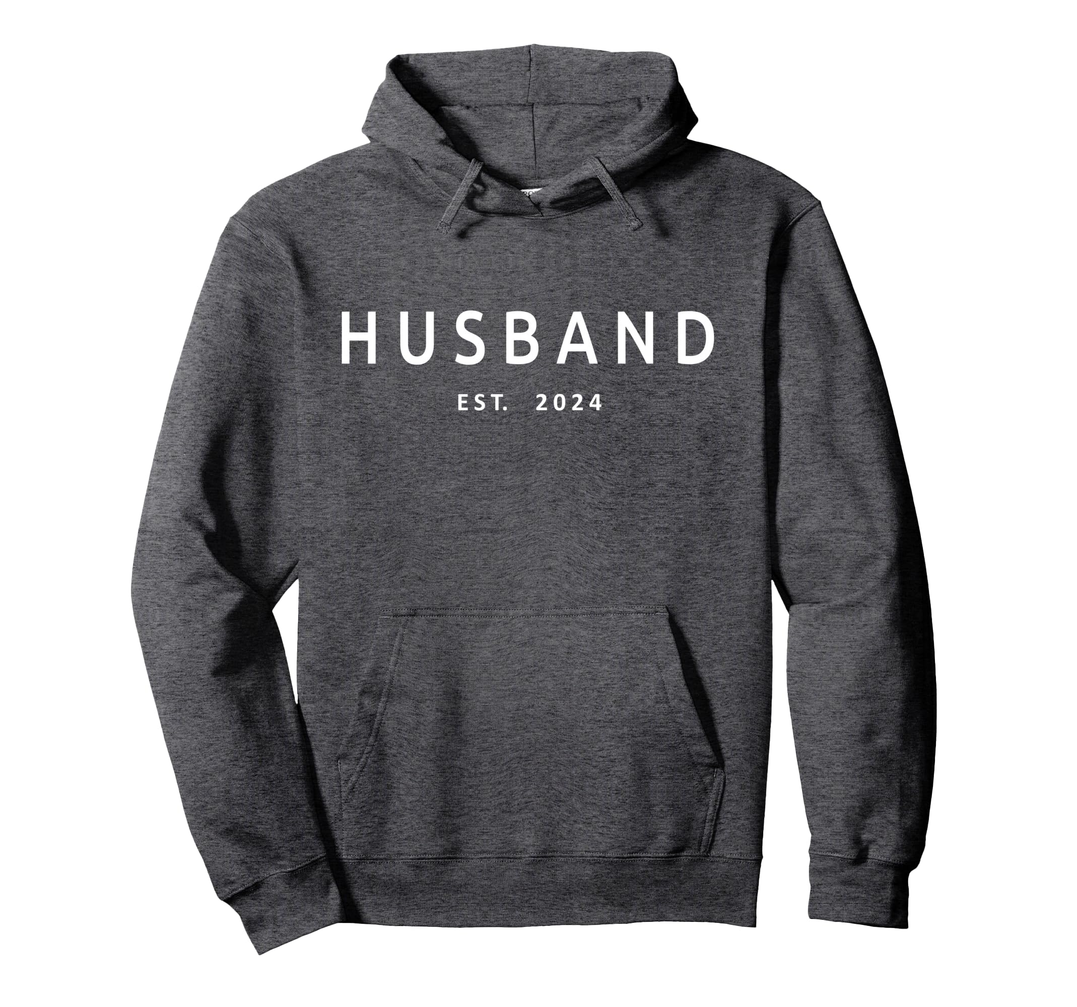 Husband Est 2024 Married Couple Hoodie - Casual Everyday Wear for Adults - T-Shirt, Sweatshirt, Hoodie