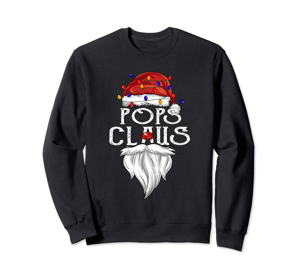Pops Claus Beard Pops Claus Sweatshirt - Graphic Print Men Women - T-Shirt, Sweatshirt, Hoodie