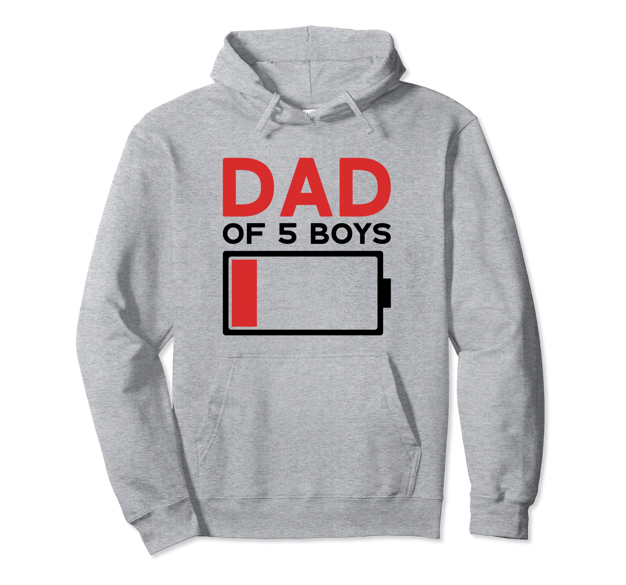 Dad 5 Father Day Papa Hoodie - Casual Everyday Wear for Adults - T-Shirt, Sweatshirt, Hoodie