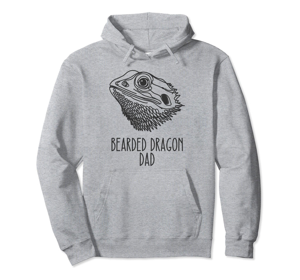 Line Art Best Bearded Dragon Dad Bearded Hoodie - Aesthetic Graphic Unisex - T-Shirt, Sweatshirt, Hoodie