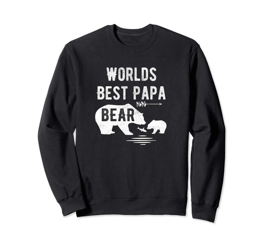 Worlds Best Papa Bear Grand Cub Sweatshirt - Minimalist Print Unisex - T-Shirt, Sweatshirt, Hoodie