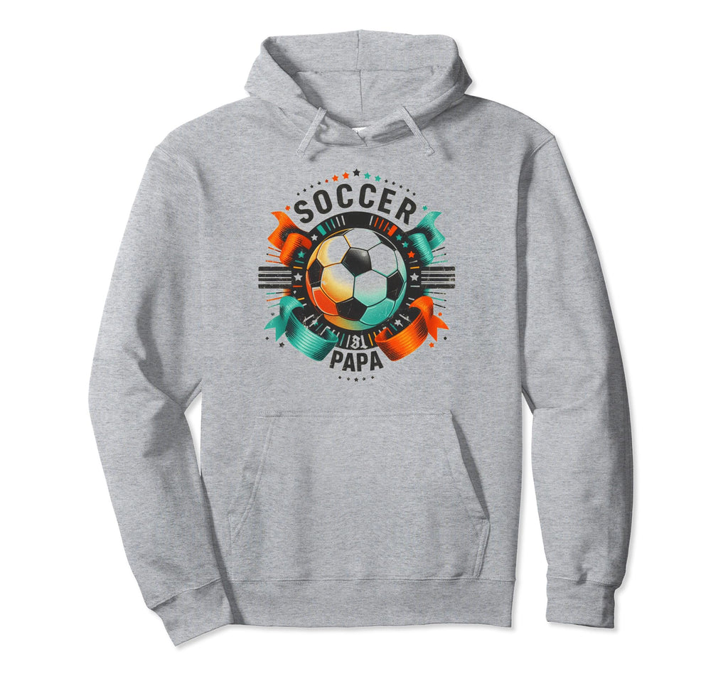 Soccer Papa Family Matching Dad Hoodie - Custom Art Print for Adults - T-Shirt, Sweatshirt, Hoodie