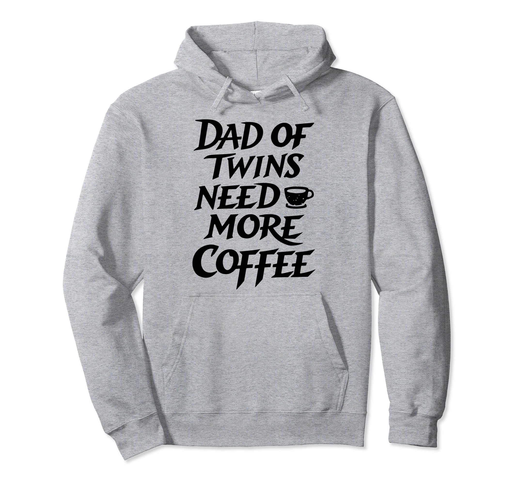 Coffee Twin Dad Funny Daddy Fathers Day Hoodie - Graphic Print Unisex - T-Shirt, Sweatshirt, Hoodie