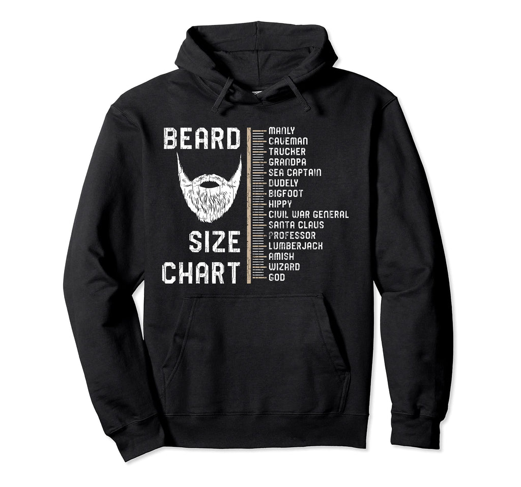 Beard Chart Funny Bearded Dad Hoodie - Minimalist Print Men Women - T-Shirt, Sweatshirt, Hoodie