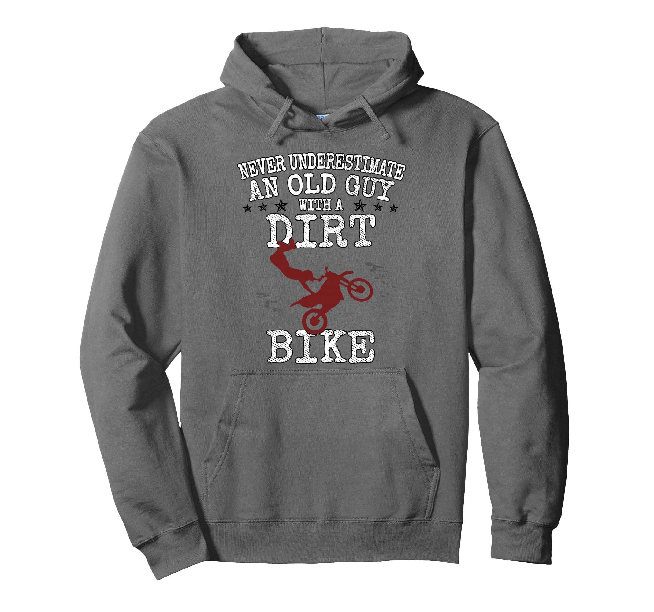 Motocross Biker Never Underestimate Old Hoodie - Unique Graphic Men Women - T-Shirt, Sweatshirt, Hoodie