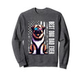 Best Dog Dad Ever Usa Us Flag Sweatshirt - Aesthetic Graphic Unisex - T-Shirt, Sweatshirt, Hoodie