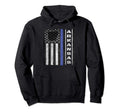 Arkansas Thin Blue Line Police Flag Hoodie - Minimalist Print for Adults - T-Shirt, Sweatshirt, Hoodie