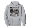 Daughter Wears Combat Boots Proud Hoodie - Minimalist Print for Adults - T-Shirt, Sweatshirt, Hoodie