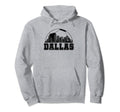 Dallas Skyline Soccer Lover Hoodie - Casual Everyday Wear Unisex - T-Shirt, Sweatshirt, Hoodie