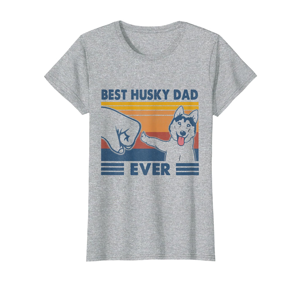 Best Husky Dad Ever Fist Bump Funny T-Shirt - Custom Art Print for Adults - T-Shirt, Sweatshirt, Hoodie