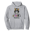 Loud And Proud Soccer Nana Messy Bun Hoodie - Fun Novelty Design Unisex - T-Shirt, Sweatshirt, Hoodie