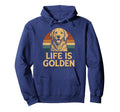 Life Is Golden Dog Lover Hoodie - Aesthetic Graphic for Adults - T-Shirt, Sweatshirt, Hoodie