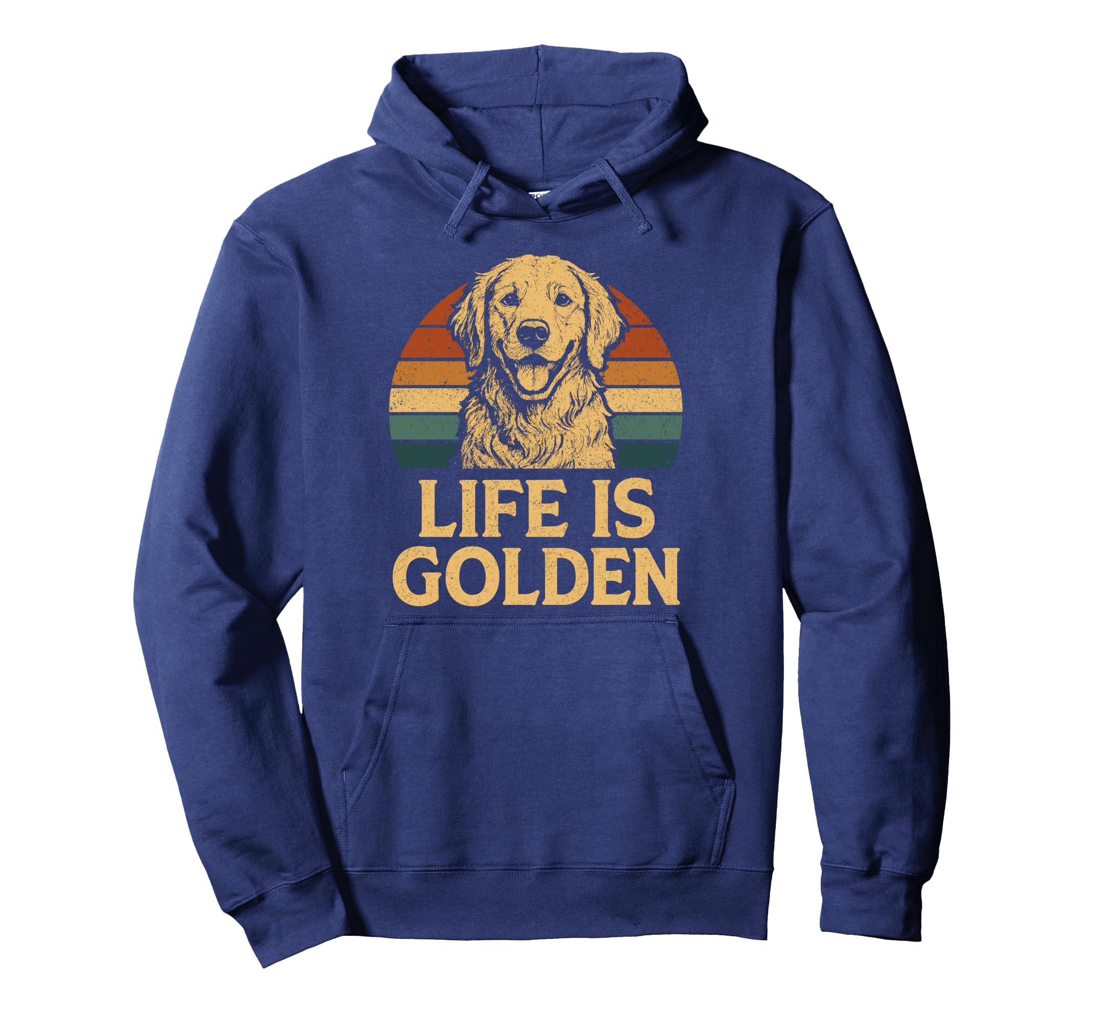 Life Is Golden Dog Lover Hoodie - Aesthetic Graphic for Adults - T-Shirt, Sweatshirt, Hoodie