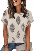 Women Textured Casual Cap Sleeve Tops Loose Fit 2026 - Adult & Kids T-Shirts, Sweatshirts & Hoodies apparel design preview 1