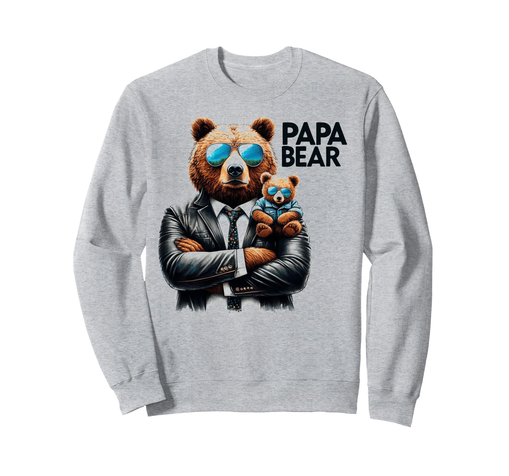 Papa Bear Funny Bears Animal Sweatshirt - Minimalist Print for Adults - T-Shirt, Sweatshirt, Hoodie