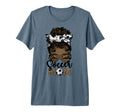 Black Soccer Mom African American T-Shirt - Aesthetic Graphic Unisex - T-Shirt, Sweatshirt, Hoodie
