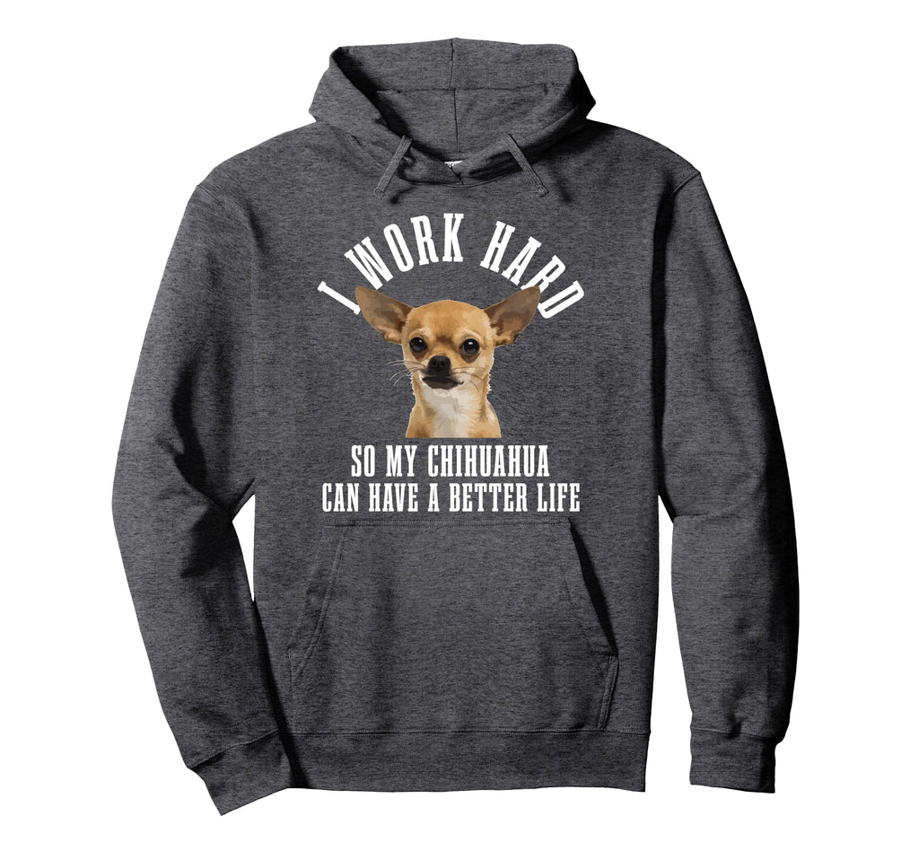 Chihuahua Mama Dog Dad Funny Chihuahua Hoodie - Custom Art Print for Adults - T-Shirt, Sweatshirt, Hoodie