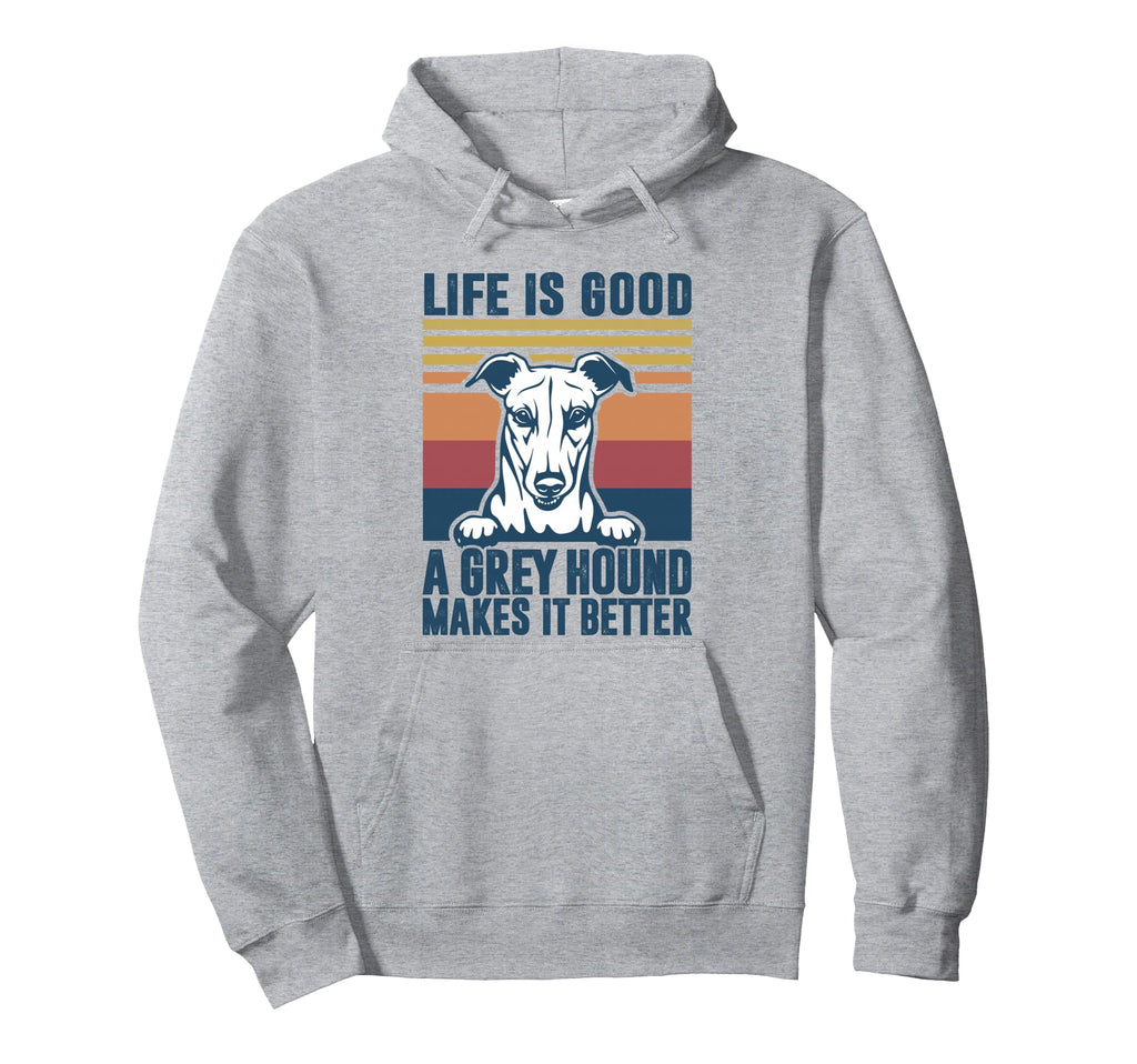 Greyhound Gifts Dog Dad Dog Mum Hoodie - Unique Graphic for Adults - T-Shirt, Sweatshirt, Hoodie