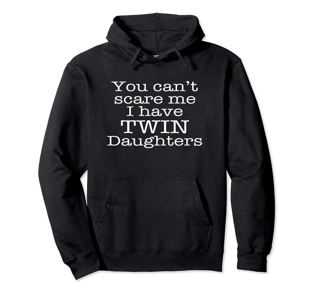 Funny Twin Daughters Mom Dad Parents Hoodie - Minimalist Print Men Women - T-Shirt, Sweatshirt, Hoodie