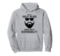 Great Beard Comes Great Responsibility Hoodie - Custom Art Print Unisex - T-Shirt, Sweatshirt, Hoodie