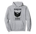 Bearded Dad Definition Like Normal Dad Hoodie - Trendy Graphic Men Women - T-Shirt, Sweatshirt, Hoodie
