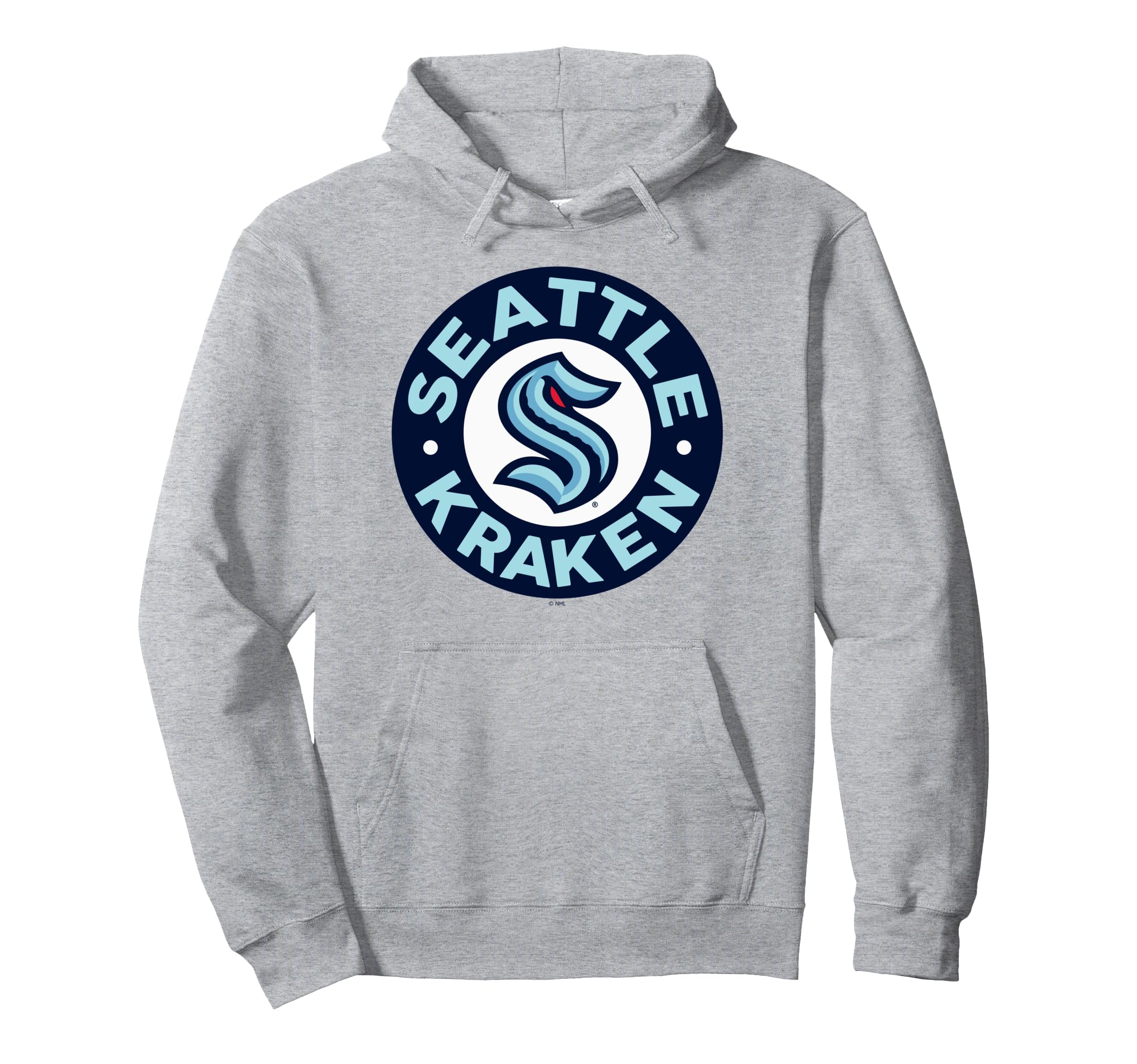 Seattle Kraken Symbol Gray Officially Hoodie - Trendy Graphic for Adults - T-Shirt, Sweatshirt, Hoodie