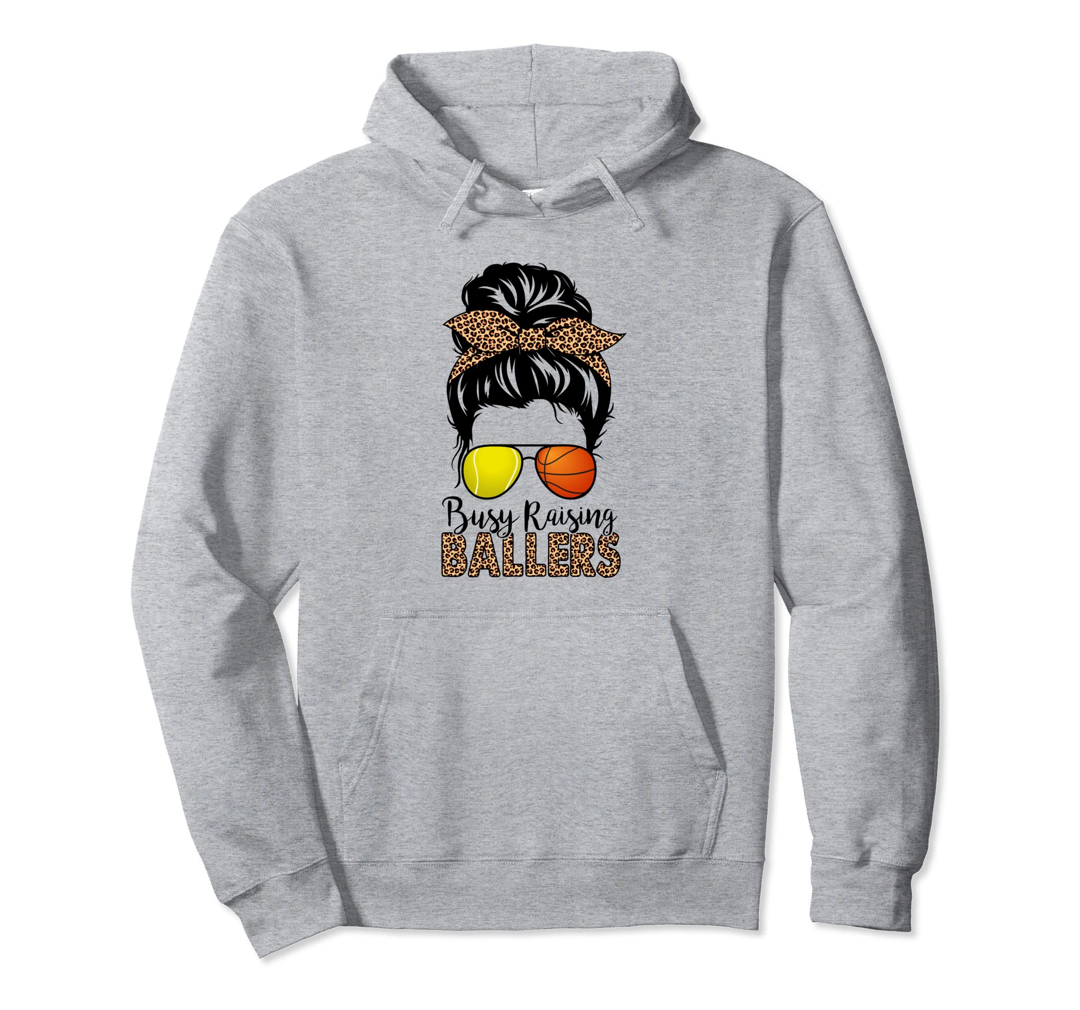 Busy Raising Ballers Tennis Hoodie - Casual Everyday Wear for Adults - T-Shirt, Sweatshirt, Hoodie