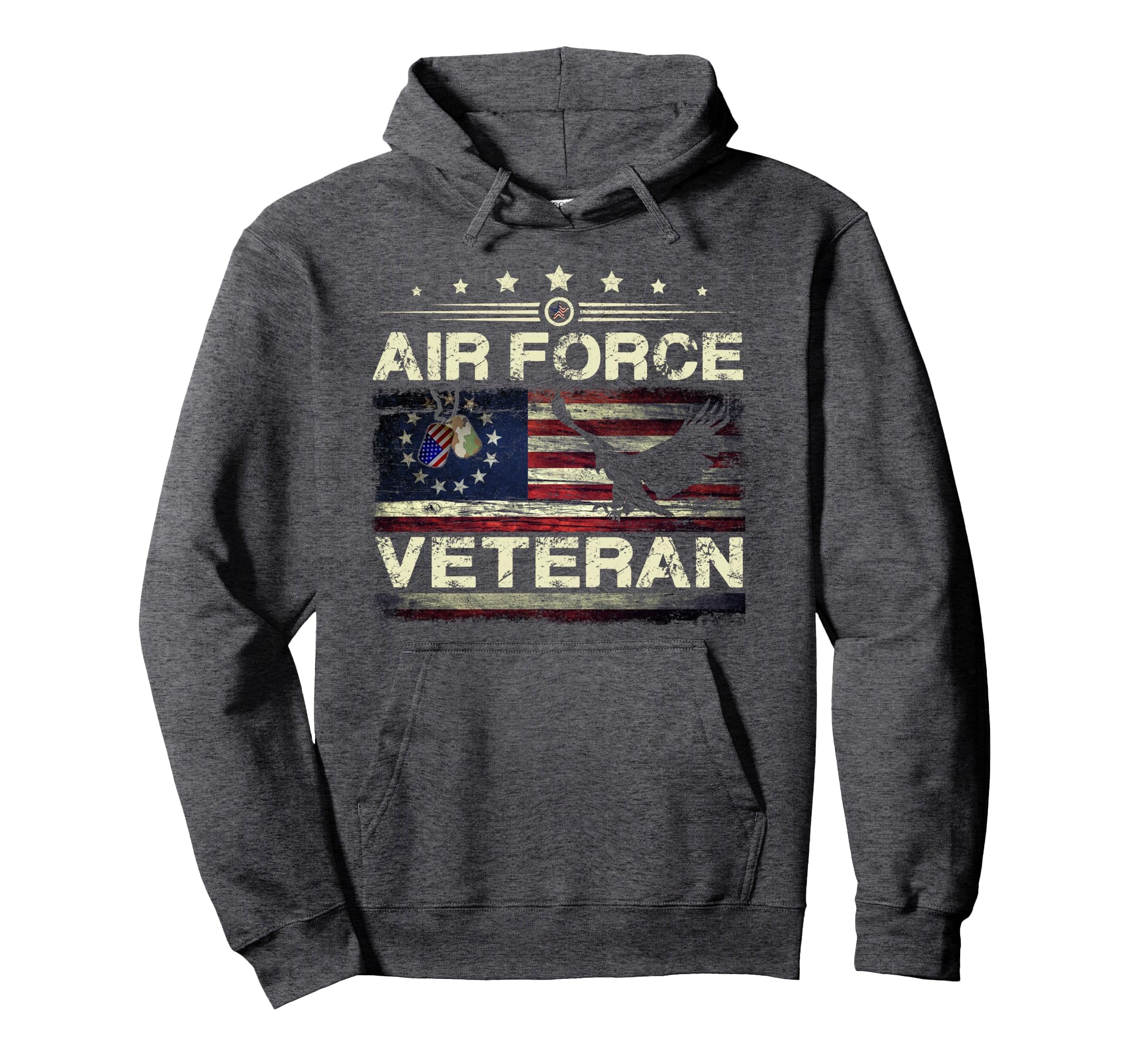 Veteran Us Air Force American Betsy Ross Hoodie - Graphic Print Men Women - T-Shirt, Sweatshirt, Hoodie