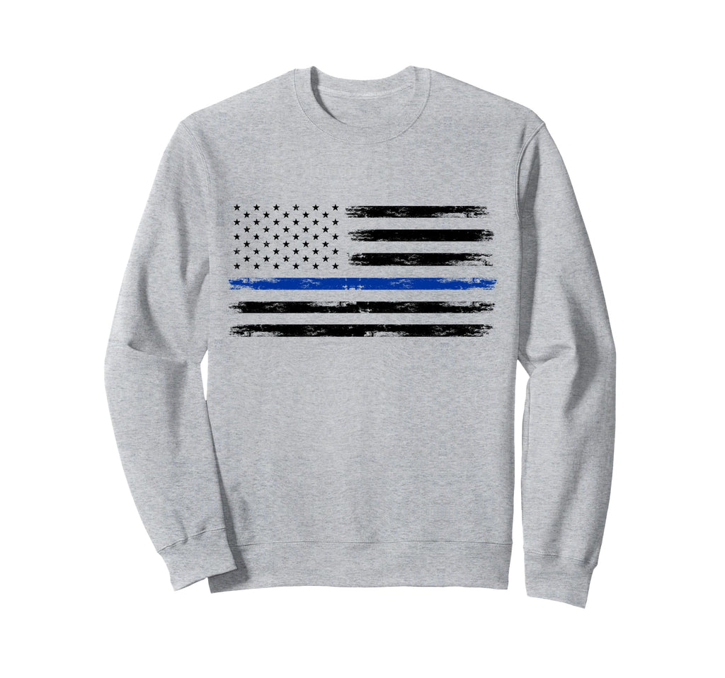 Police Officer Us Usa American Sweatshirt - Fun Novelty Design Men Women - T-Shirt, Sweatshirt, Hoodie