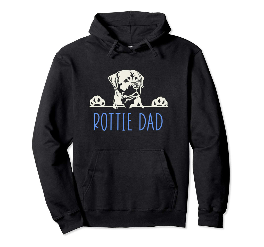 Rottie Dad Rottweiler Dog Hoodie - Custom Art Print for Adults - T-Shirt, Sweatshirt, Hoodie