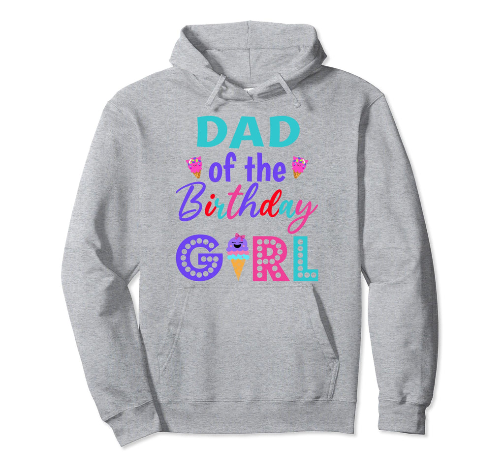 Dad Birthday Daddy Ice Cream First Hoodie - Custom Art Print Unisex - T-Shirt, Sweatshirt, Hoodie