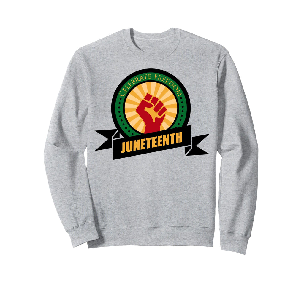 Juneteenth Melanin Black Dad Brown Skin Sweatshirt - Graphic Print Unisex - T-Shirt, Sweatshirt, Hoodie